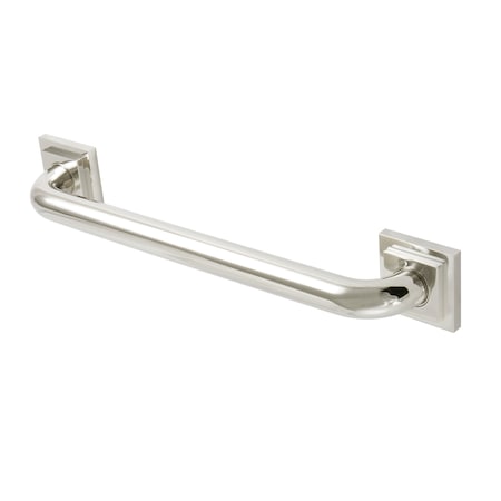 Claremont Contemporary Grab Bar, 18-13/16" L, Brass, Polished Nickel DR614166